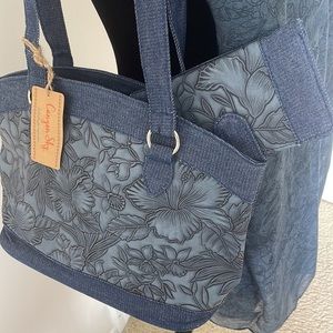 Bag, Purse, Wallet scarf Blue